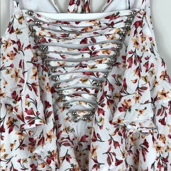 Very J Romper Sleeveless Floral - Picture 5 of 5